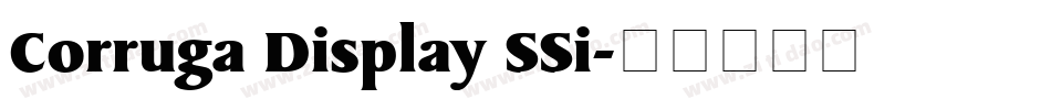 Corruga Display SSi字体转换